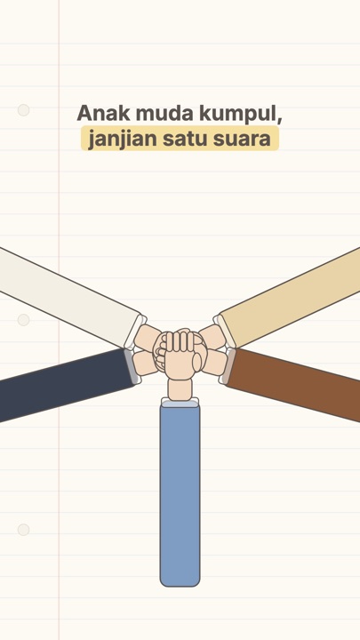 Cover video: Anak muda kumpul, janjian satu suara